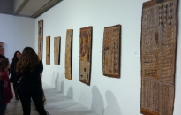 IDAIA\'s bark paintings and ochres guided tours, part of NAIDOC Week 2013 at the Art Gallery of NSW