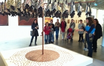 IDAIA\'s bark paintings and ochres guided tours, part of NAIDOC Week 2013 at the Art Gallery of NSW