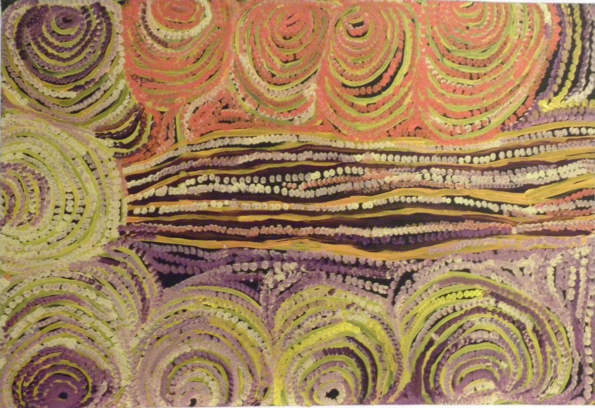 Nyarrapyi Giles - Warmurunngu, 2010 - 101 x 69 cm - Acrylic on canvas - Ref. 10154 (tjarlili-nyarrapyi-giles-10154)