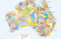 Aboriginal Australia-Wall map-59.4 x 84.1 cm (unfolded)