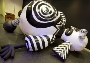 Clown I, 2008 Solo exhibition. Installation view Aboriginal Art Museum, Utrecht, Holland, 2008