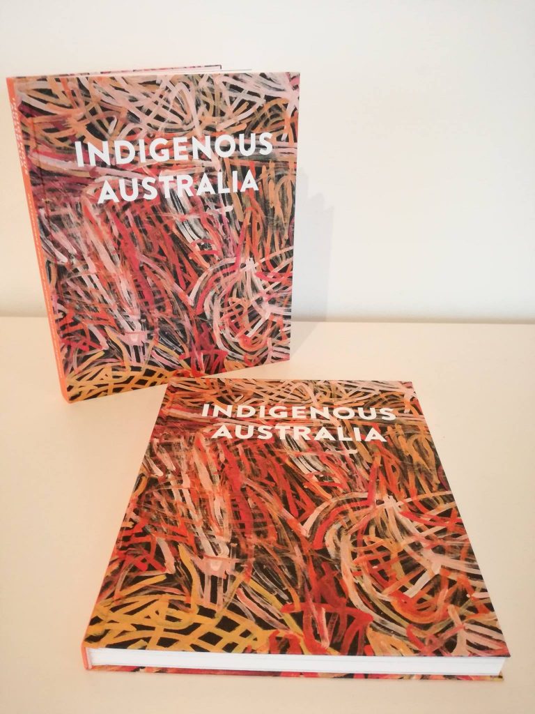 View of exhibition catalogue "Indigenous Australia: Masterworks from the National Gallery of Australia" © me Collectors Room Berlin