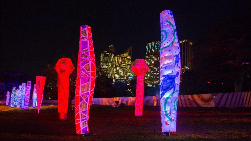 Lighthouses at the Royal Botanical Garden - Vivid Sydney - Photo Steve Christo