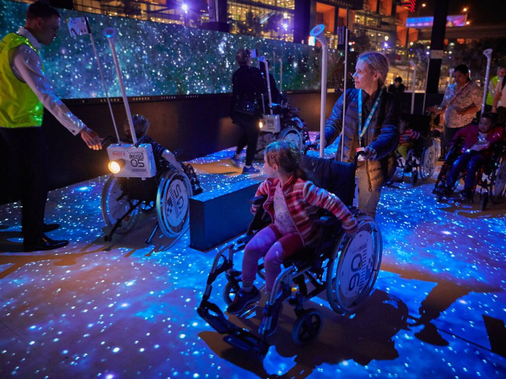 'Under the Milky Way' at the Tumbalong Lights Inclusive Playspace - Darling Harbour - Photo Vivid Sydney