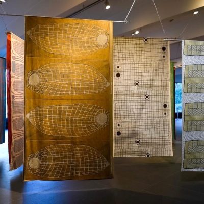 View of 'Jarracharra - Dry season wind : Les vents de la saison sèche' - Photo Australian Embassy Paris