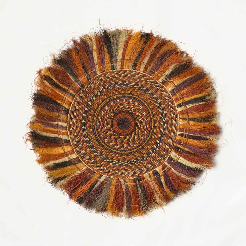 Regina Pilawuk Wilson, 'Wupun (Sun Mat)', circa 1980, merrepen (sand palm) and natural dyes, 130 cm (diameter) - AIATSIS